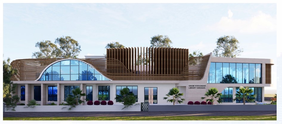 Construction Work of the District Library Building Located at Orderly Bazaar